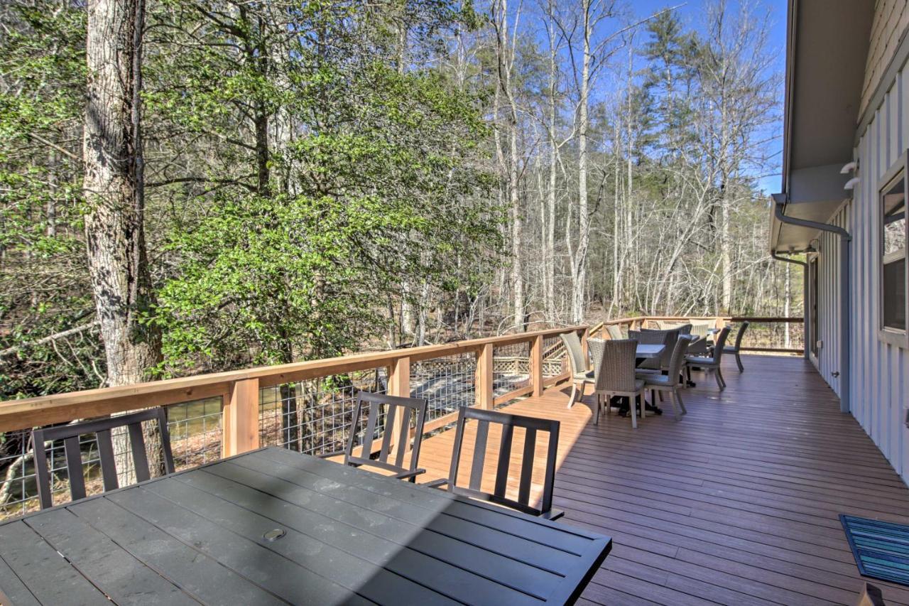 Airy Ellijay Home With Spacious Creekside Deck! Exterior foto